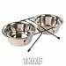 Nerez stojan s miskami, 20cm / 2x1,80l Nerez stojan s miskami, 20cm / 2x1,80l - klikn�te pro v�t�� n�hled
